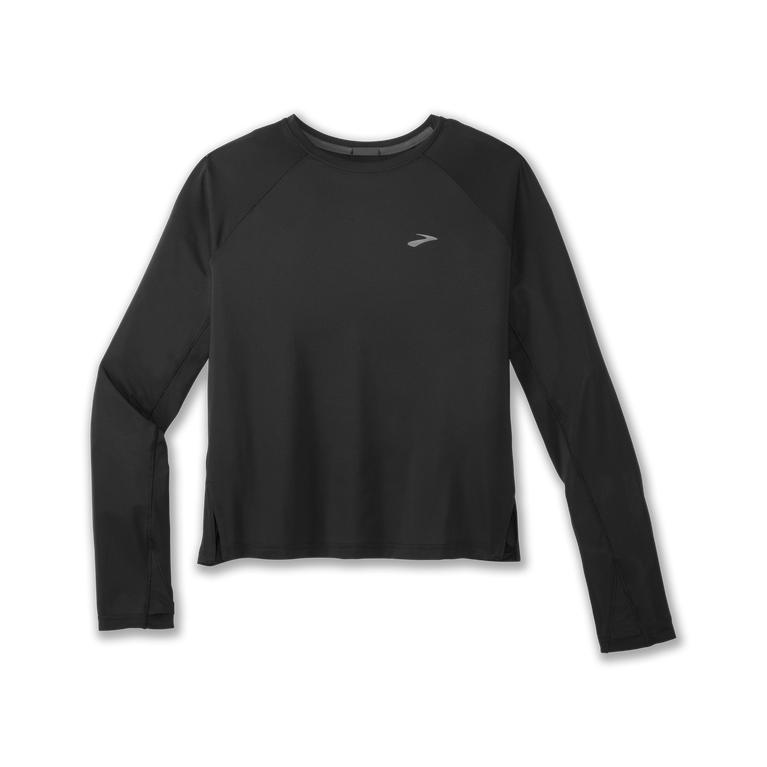 Brooks Women's Sprint Free Breathable Long Sleeve Running Shirt - Black (VGME17529)